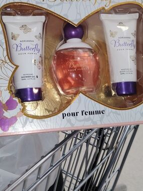 Adrianna Butterfly Pour Femme Gift Set — Pink & Purple Scented Trio